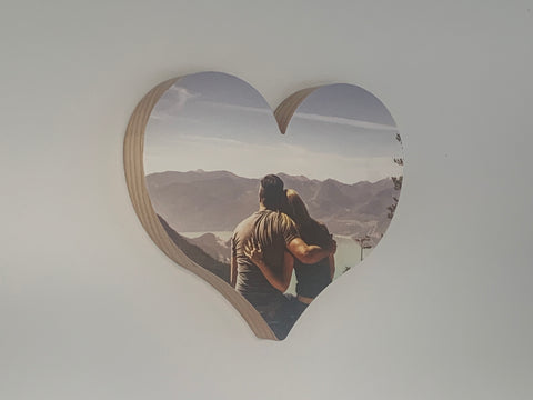 Picture block - Pine Wooden Heart
