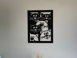 Clan of cheeky Cats-Silhouette art