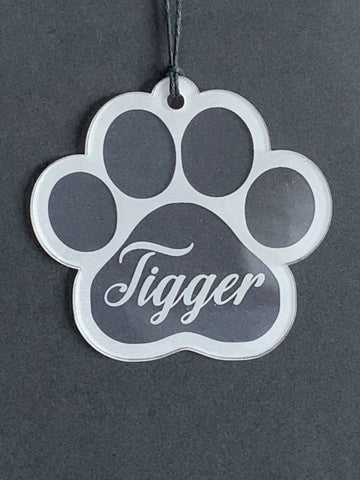 Personalised Acrylic Pet Christmas Decoration