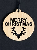 Personalised Eco Bamboo Christmas Decoration