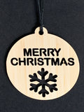 Personalised Eco Bamboo Christmas Decoration