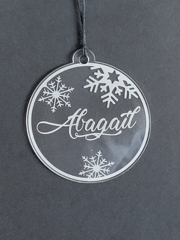 Personalised Acrylic Christmas Decoration