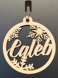 Personalised Wooden Christmas Decoration